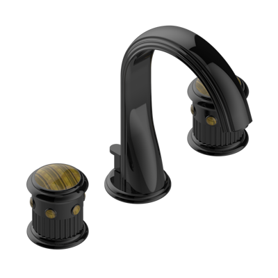 Rim mounted 3-hole basin mixer with waste for marble | U7E