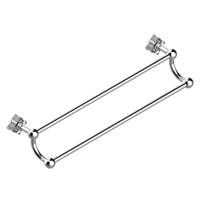 Towel rail 2 fixed rails length 600 mm U6A 516 60 Petale de Cristal Clear crystal THG