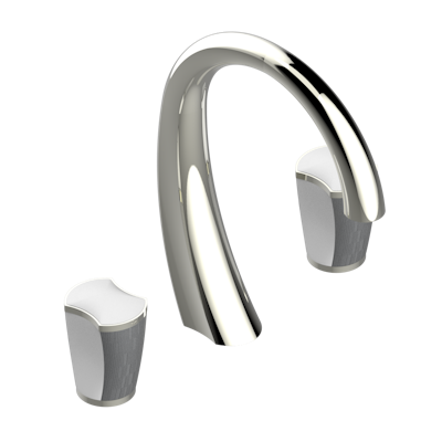 Rim mounted 3-hole basin mixer with waste | U2E-151 — Infini