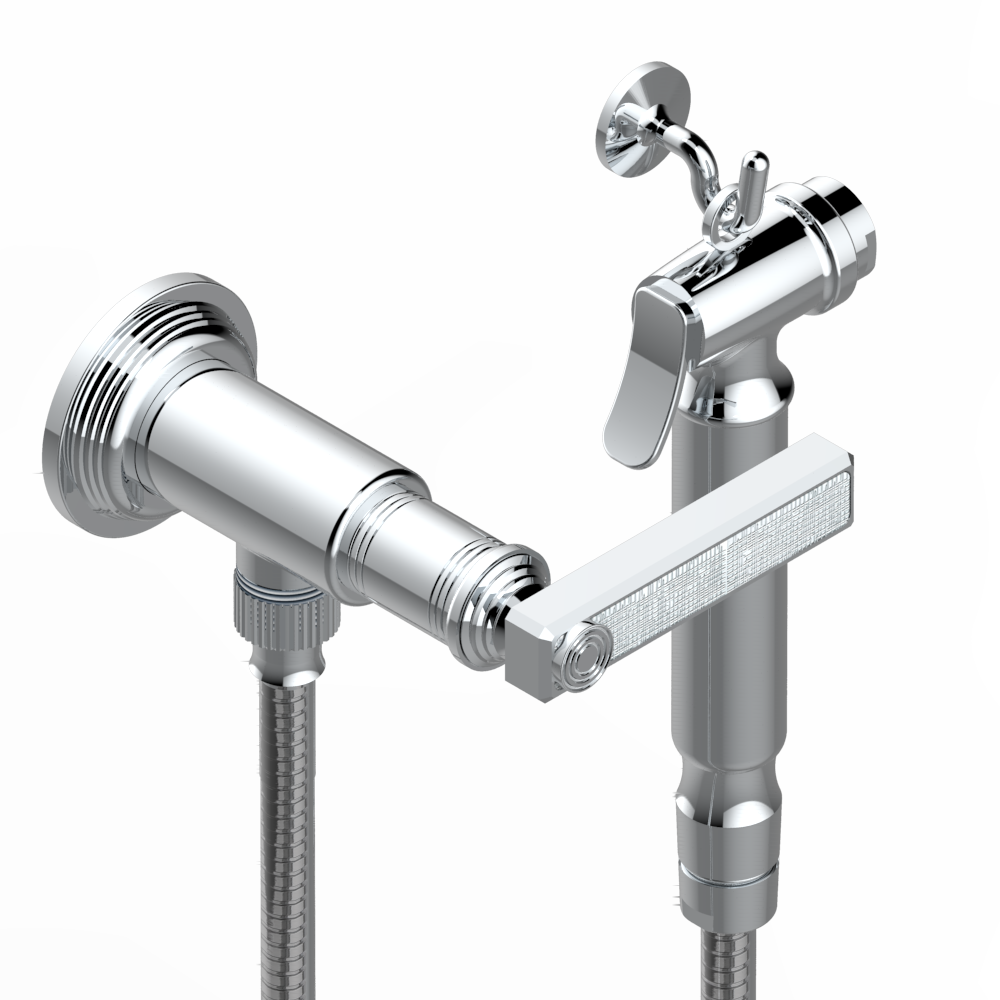 Handheld spray bidet with hose, elbow and hook U9D5840/8US — West