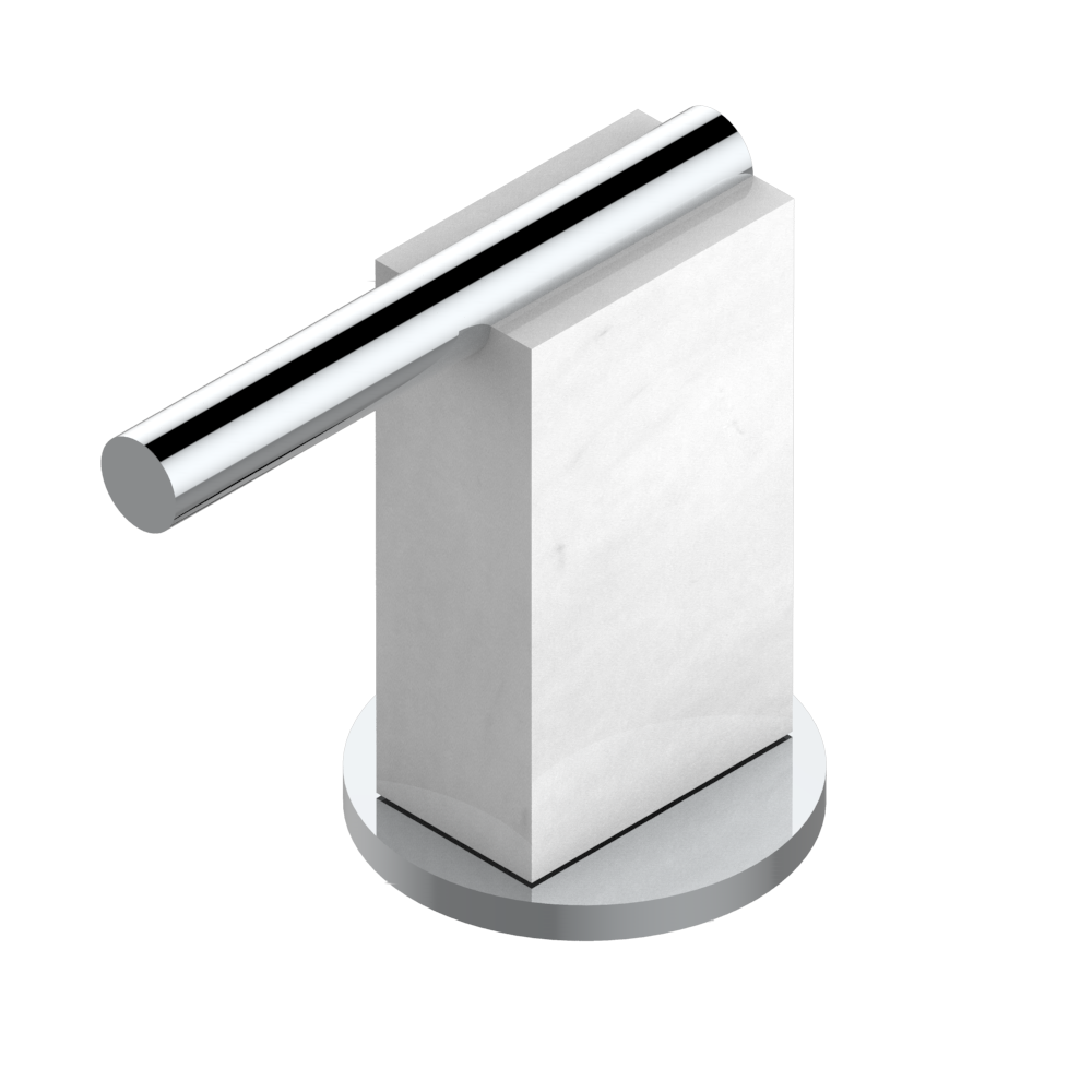 Rim mounted ceramic mixer with progressive cartridge G3W6532