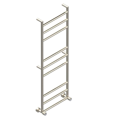 Hydronic Towel warmer, 9 bars, with 2 stylised handles | G2H